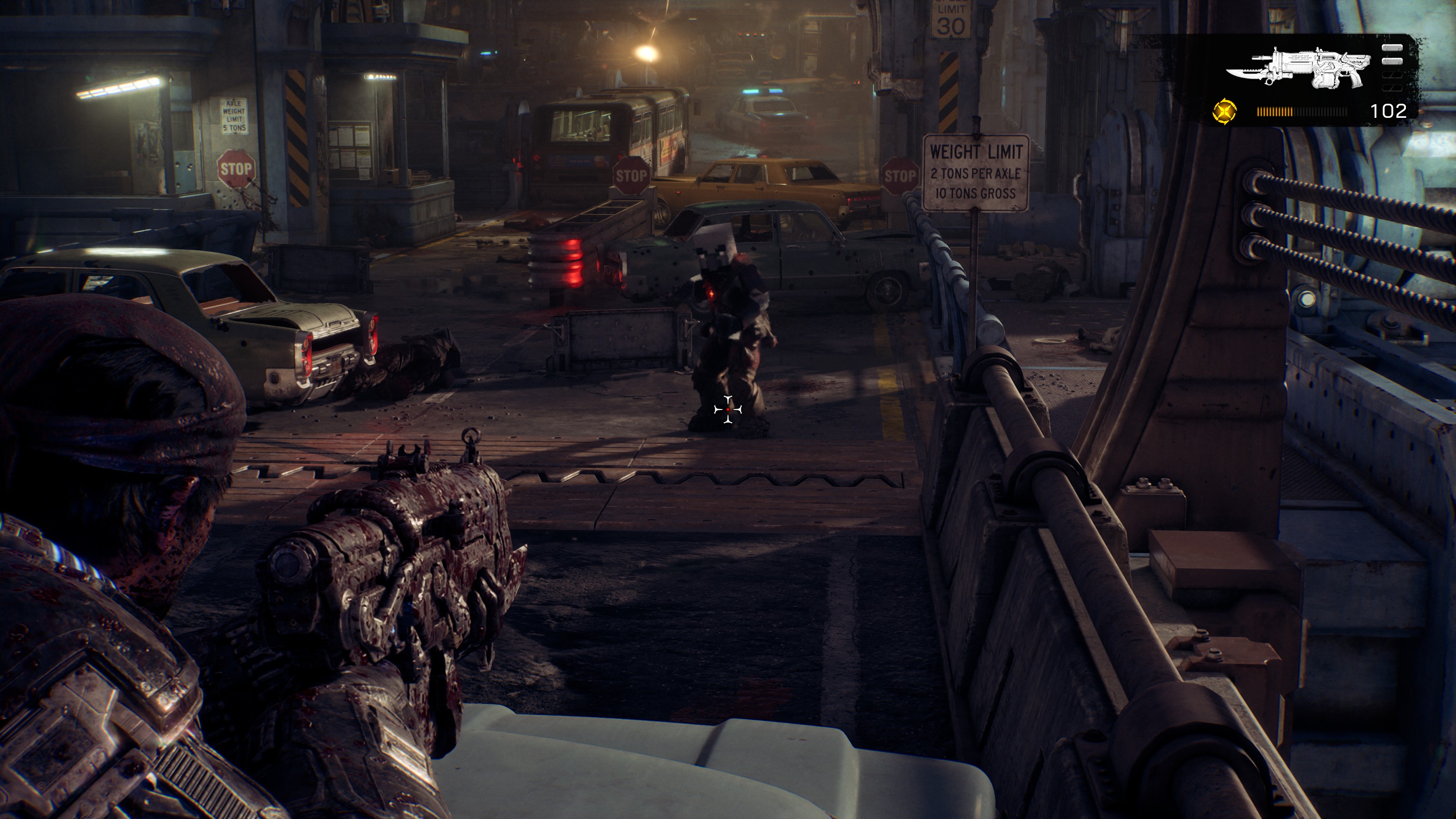 Pillager Drone in actual Steam campaign gameplay. This Drone conversion is included in v0.4.0; the shot predates the Boomer and Vraahk additions.
